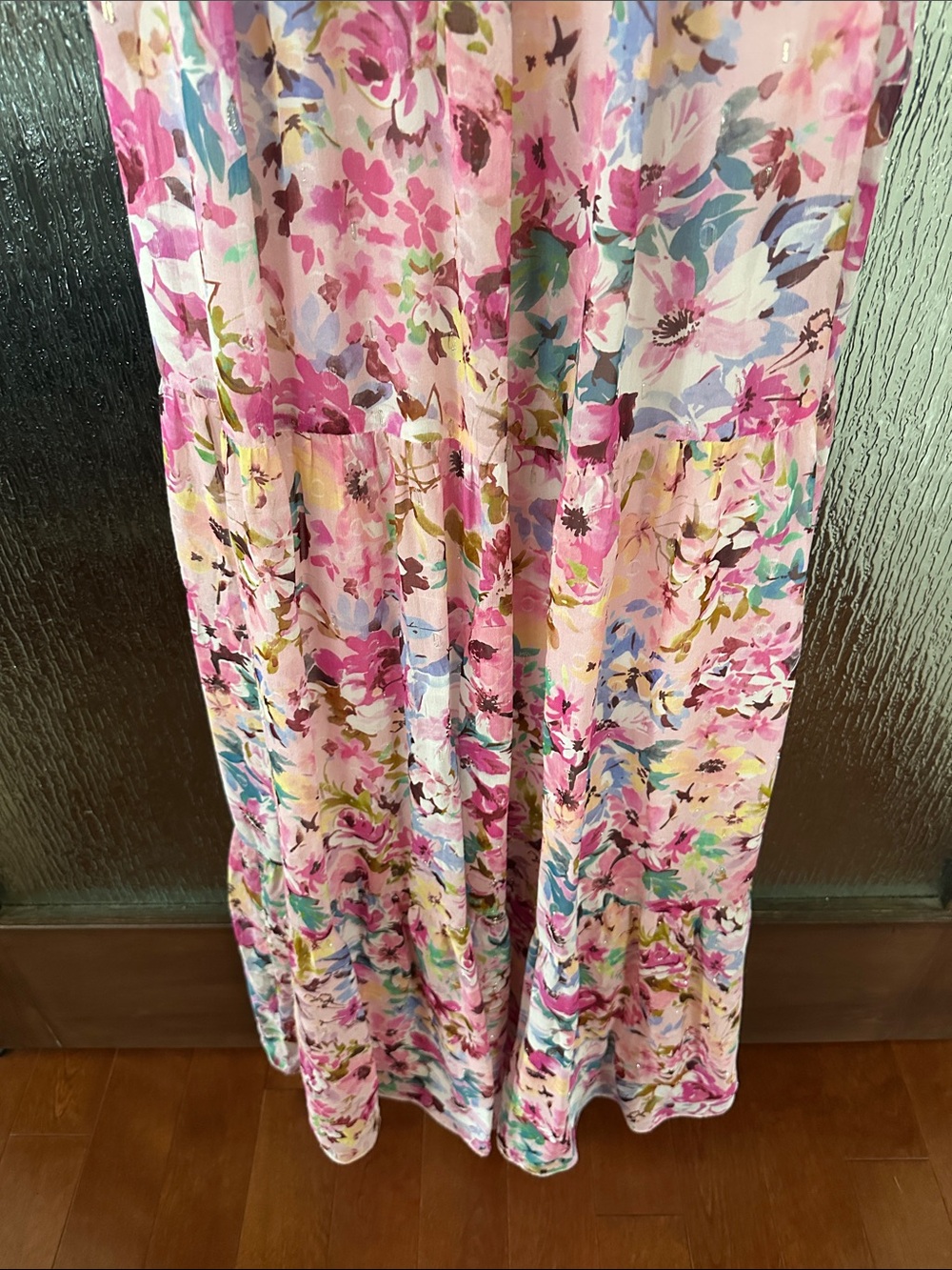 Shoshanna Zahra Floral Pink Sleeveless Maxi Dress size 8. - Picture 11 of 16